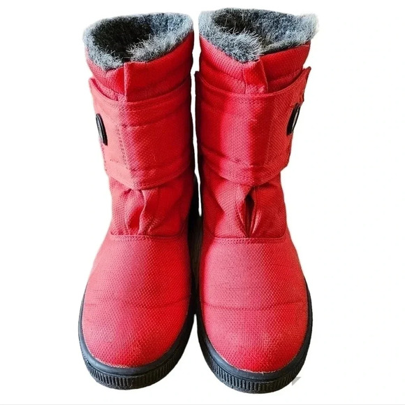 Olang Quilted Padded Winter Snow Ankle Boots Cherry Red Size 39. - Picture 5 of 14